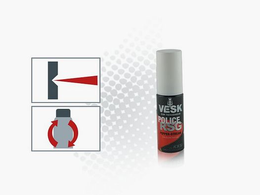 VESK RSG Police Pocket Pepper Spray Refill 30 ml Wide Stream
