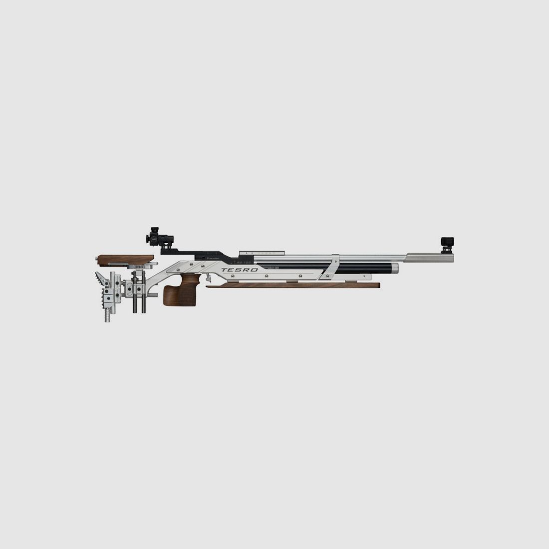Tesro RS 100 SIGNUM Auflage Plus silber/nuss rechts Luftgewehr Match