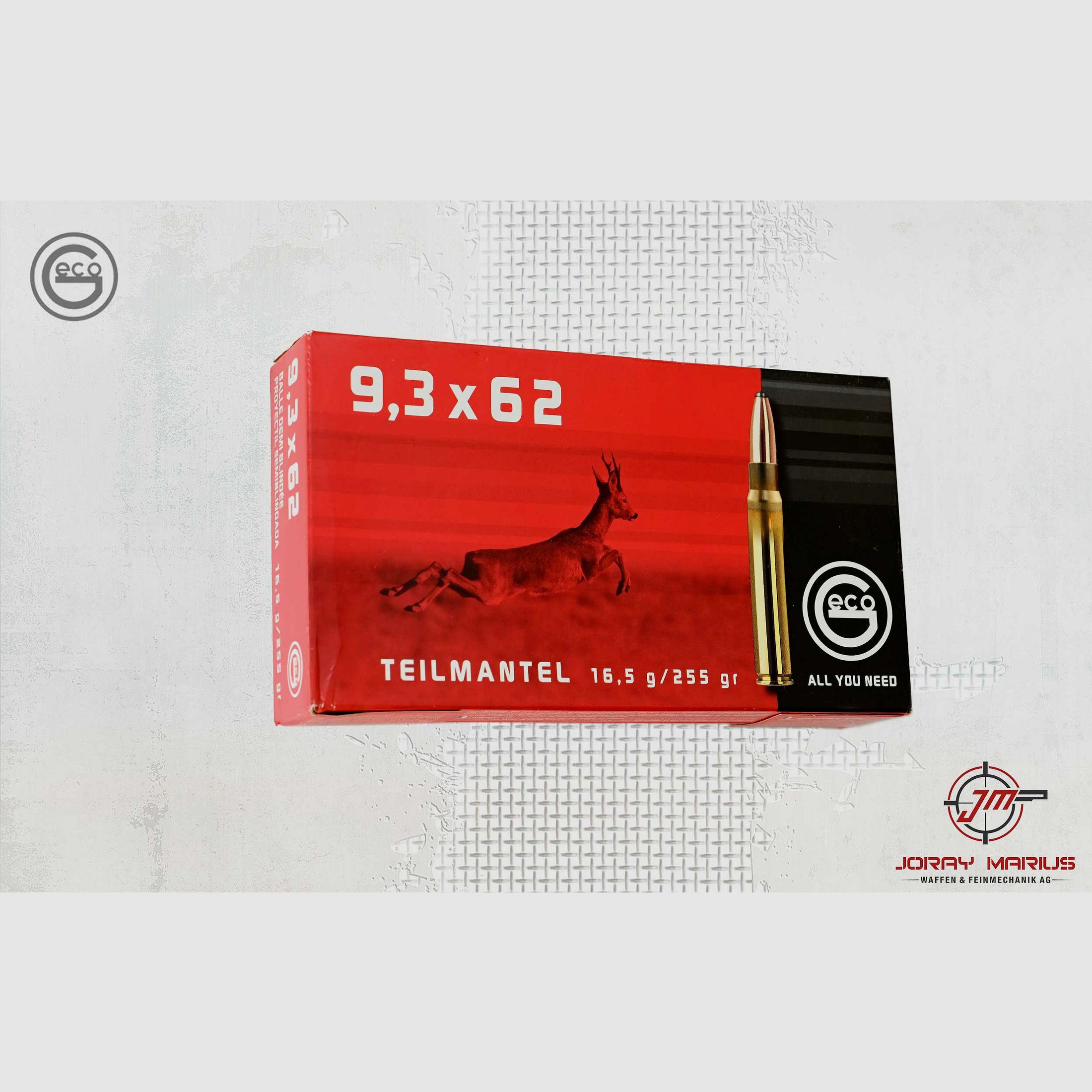 9.3×62 Geco 16.5g 255gr TM