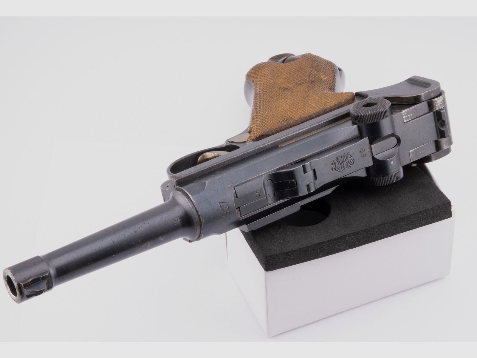 Pistole P 08 9mm Luger DWM 1917 Konvolut mit Tasche 1917