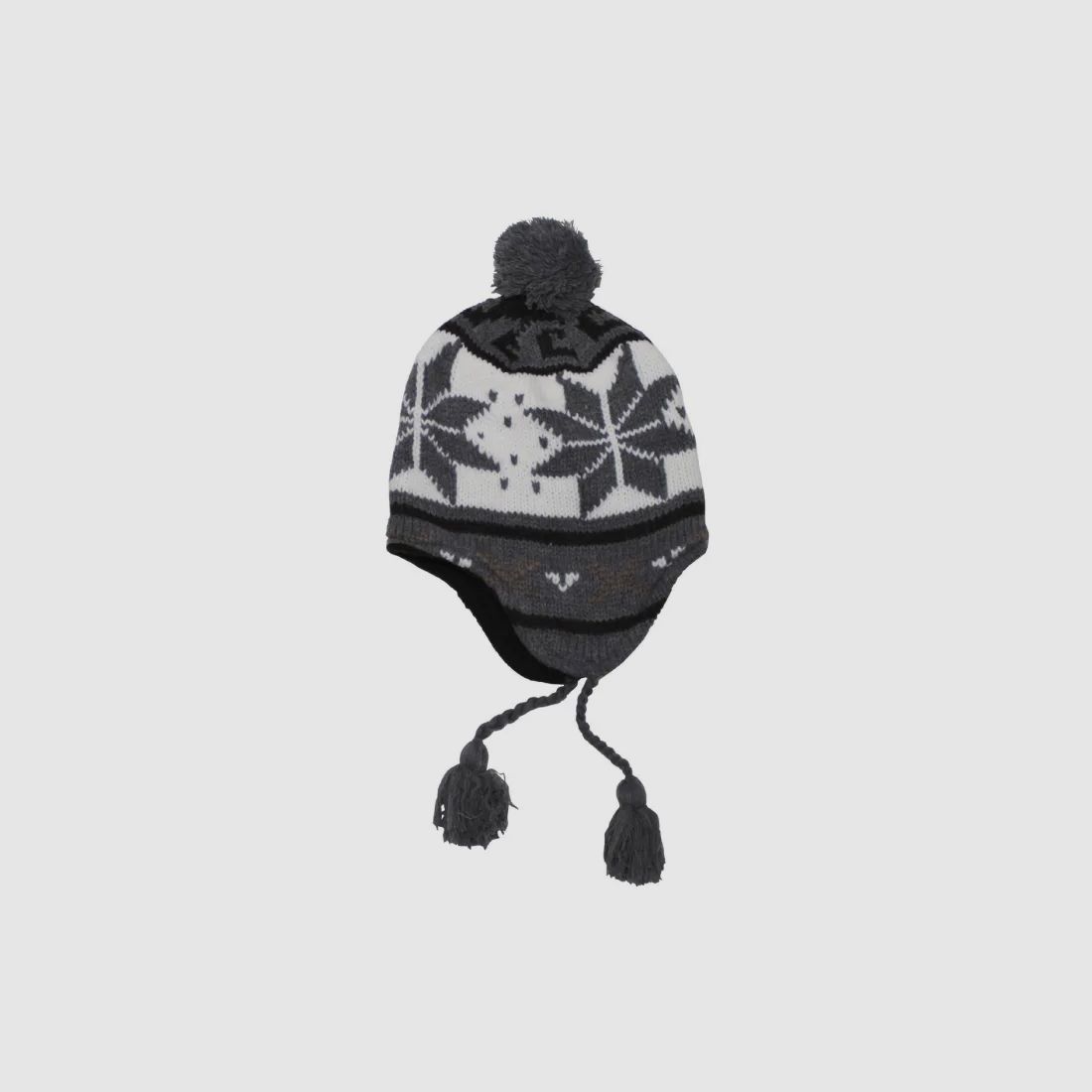 Gorro "Perú Lima", con forro polar, blanco/gris