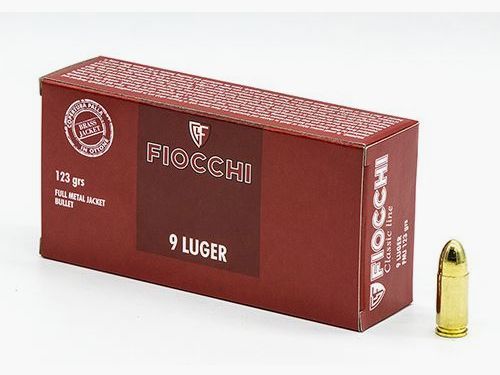 AMUNICJA BOJOWA FIOCCHI 9 PARA LUGER FMJ 8 G