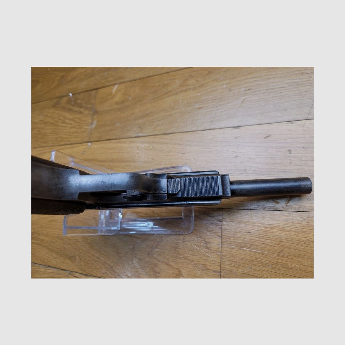 Seltenes Dienstpistole Star 1914 – Kaliber 7,65mm – Herstellung Bonifacio Echeverria in Eibar – Exzellente Griffschalen – Flüssige und robuste Mechanik – Sehr guter Lauf – 75% seiner ursprünglichen Brünierung – Perfekte Markierungen – Sehr guter Zustand, Bild 8 von 18