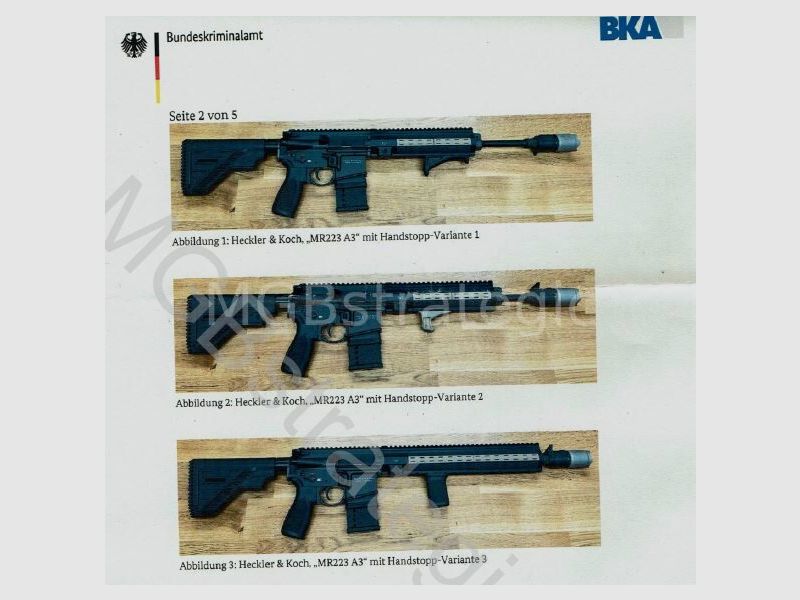 sportowo zatwierdzony! H&K MR223 A3 11" lufa karabinu samopowtarzalnego .223Rem - Heckler & Koch - wiele akcesoriów zatwierdzonych w ocenie BKA! cywilna wersja H&K 416 G95