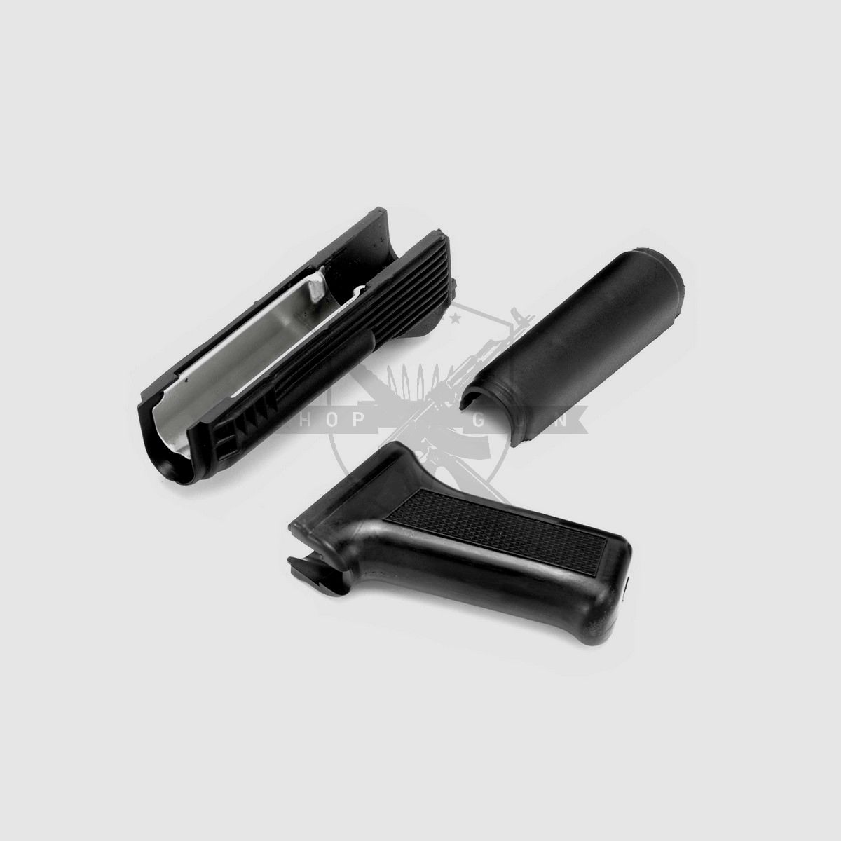LCT AK-74 handguard and grip (plastic, black)