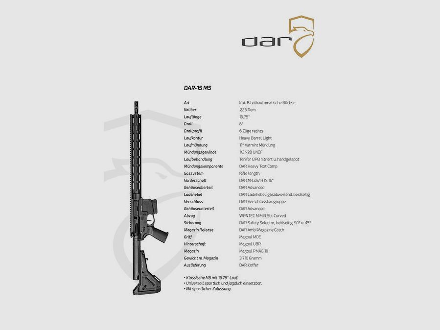 DAR-15 M5 | AR15 – 16,75″