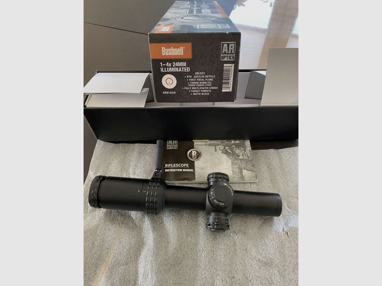 Bushnell AR/223 1-4x 24mm BTR-1 FFP Illuminated