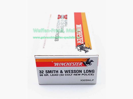 Winchester - USA Revolverpatronen .32S&Wlong 58grs. Rundkopf