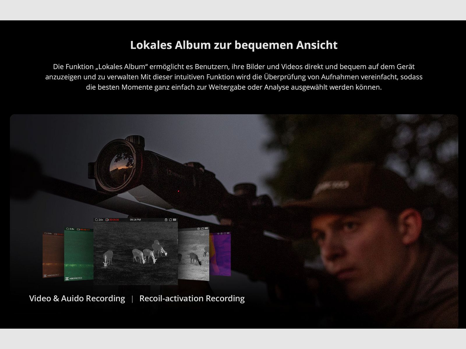 Hikmicro 50-2-128 Clip-On Thunder TQ35C 3.0 thermal imaging attachment 640 x 512 12µm < 15 mK