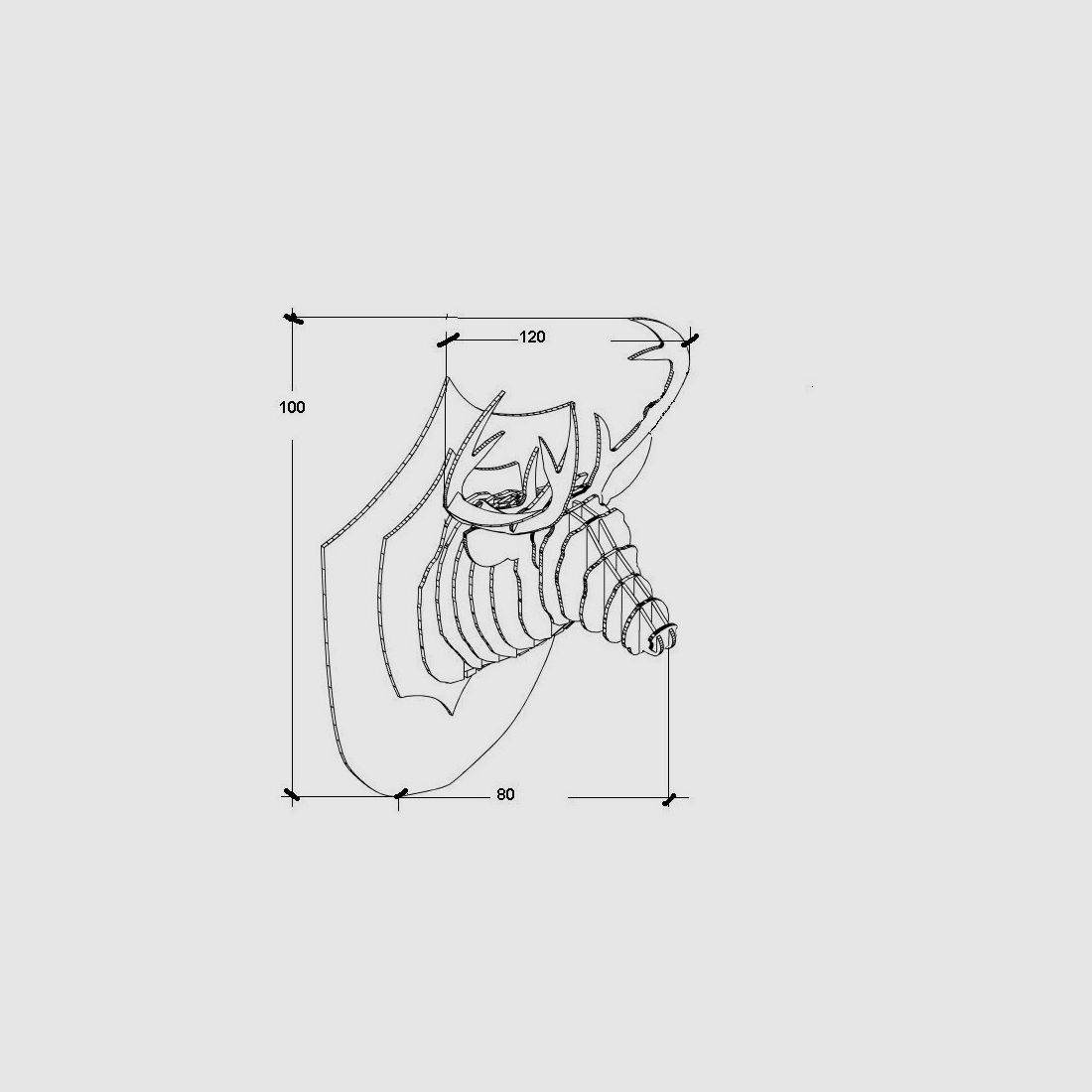 Elch-Trophäe Medaille kg 11,2, Bild 3 von 3