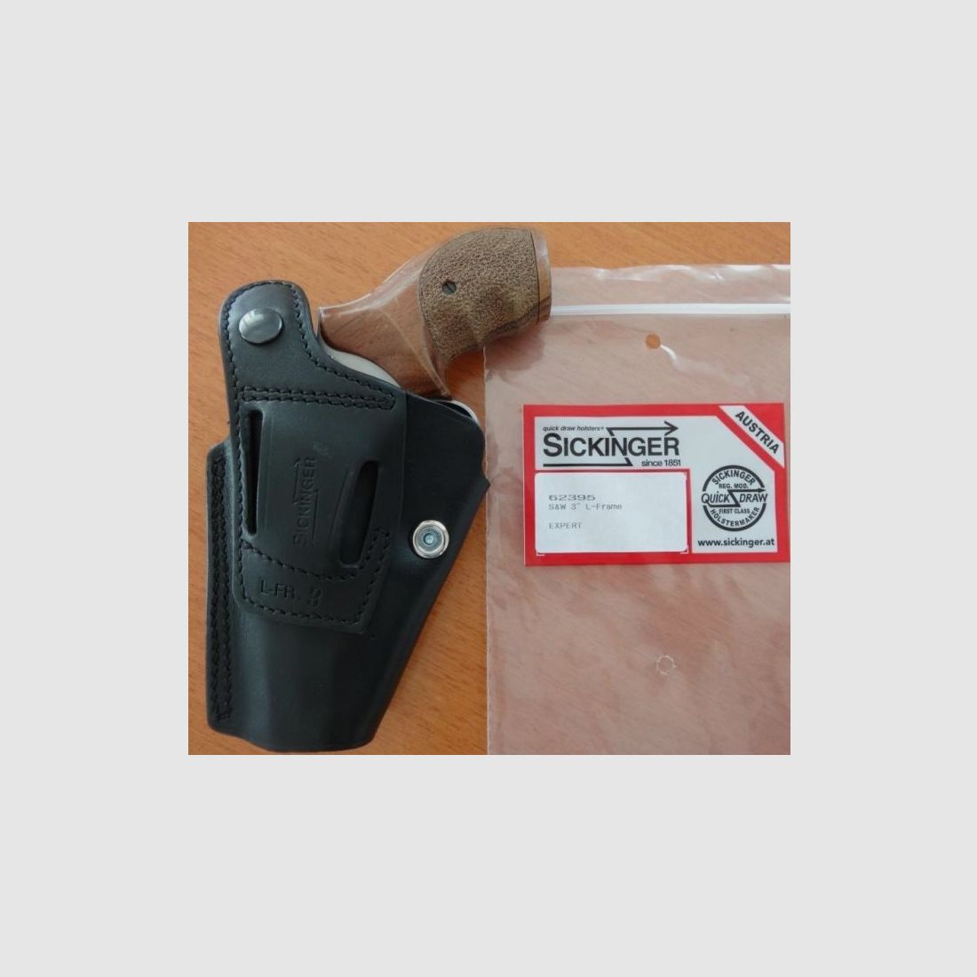 Sickinger Sickinger Holster EXPERT schwarz für Revolver S&W 3" L-Frame