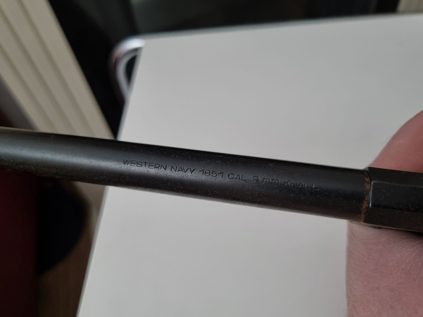 Western Navy 1851 9mm Knall Seltener Neumann Umbau PTB 357/2 