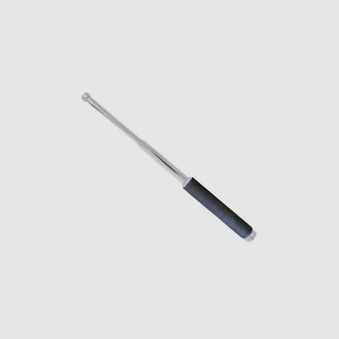 Teleskopschlagstock mit Schaumstoffgriff, Silber - 21''