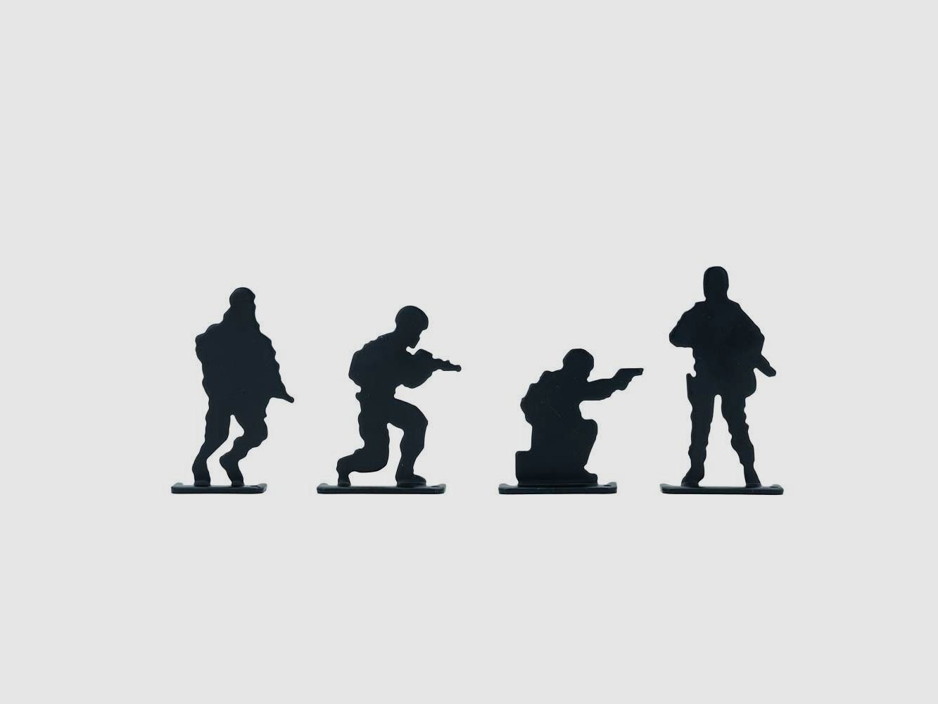 Set de cibles ASG Soldier Silhouette 4 pièces Métal