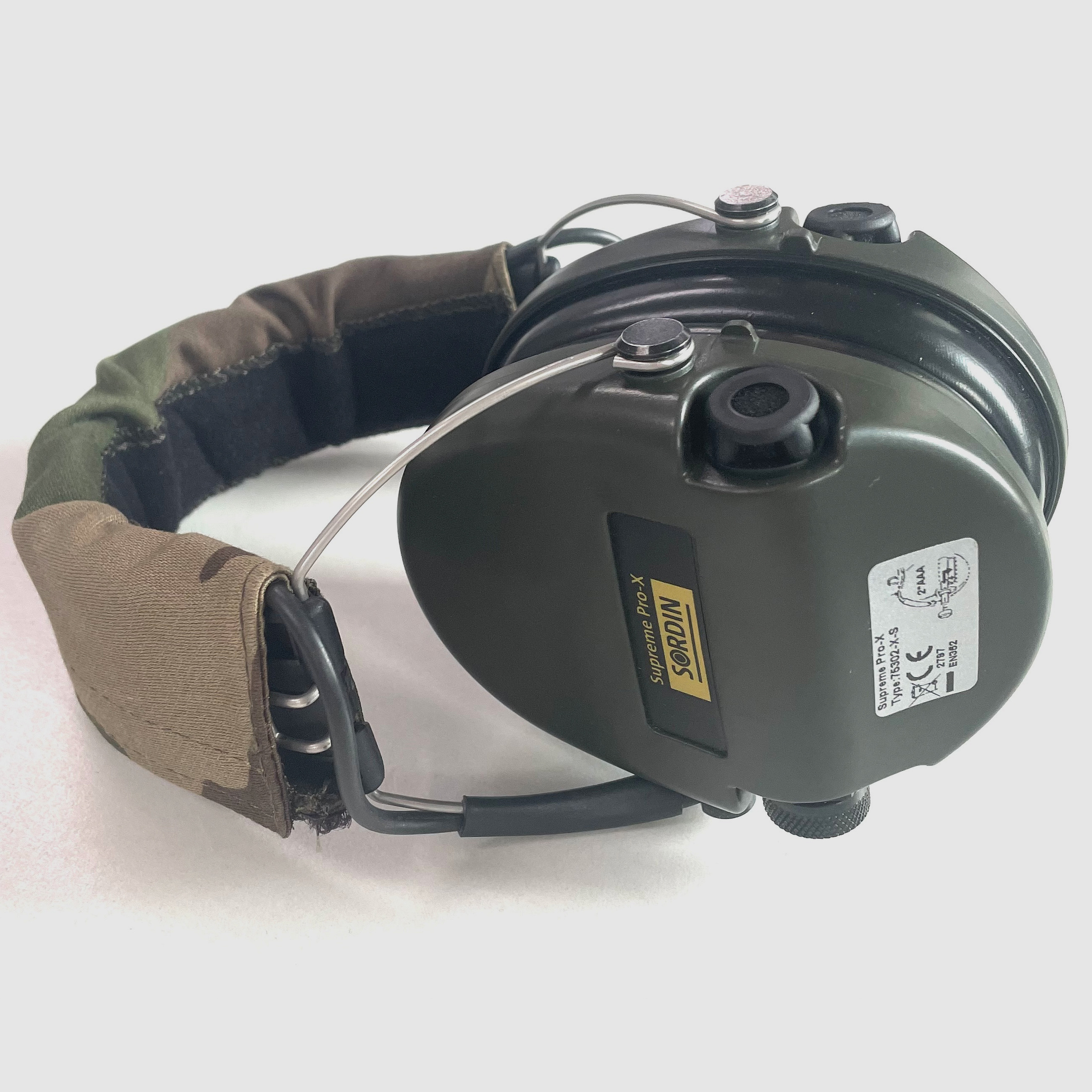 BWare Sordin 75302-X-S Elektronischer Gehörschutz Supreme Pro X Headband Grün Camo V392