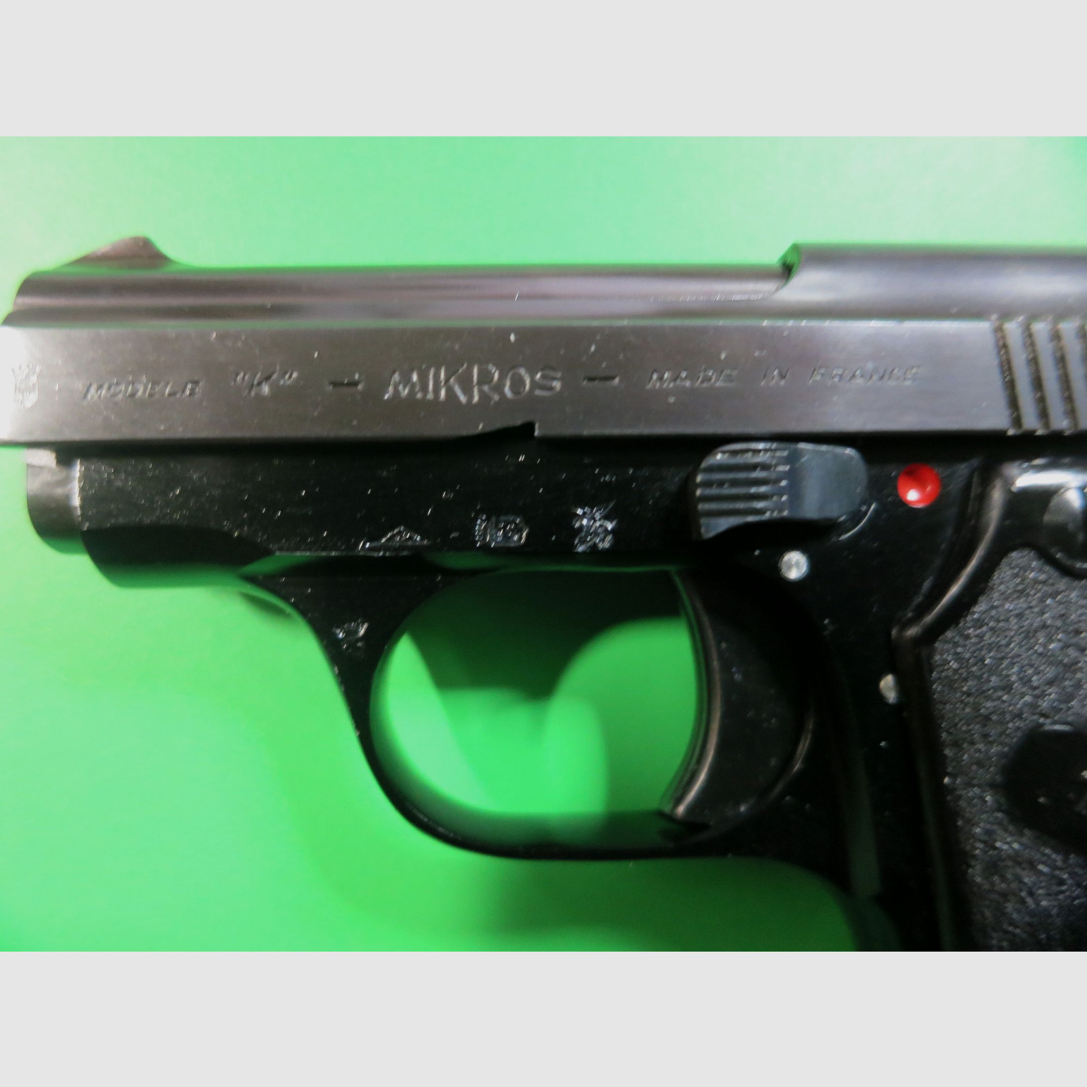 Mikros "K" (Armes Unique MAPF), Kal. 6,35 mm Browning, Box + Zertifikat      #61, Bild 3 von 7