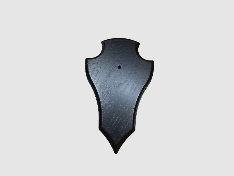 GEHÖRNBRETT DUNKEL - 19X12CM - SPITZ