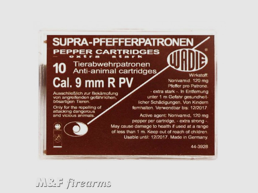 Wadie Pfefferpatronen 9mm R SUPRA