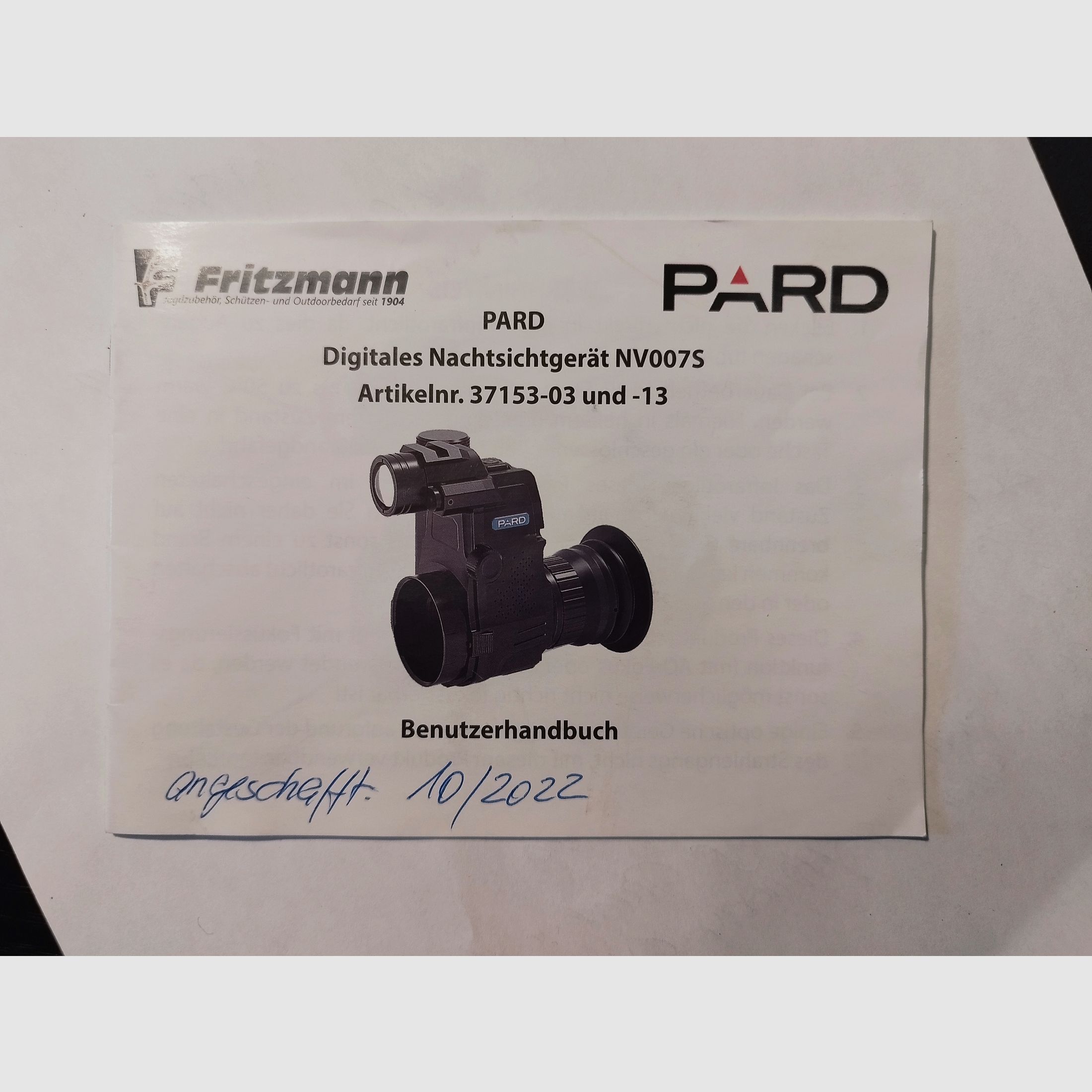 PARD NV007 S - 940 nm/45 - Nachsatzgerät