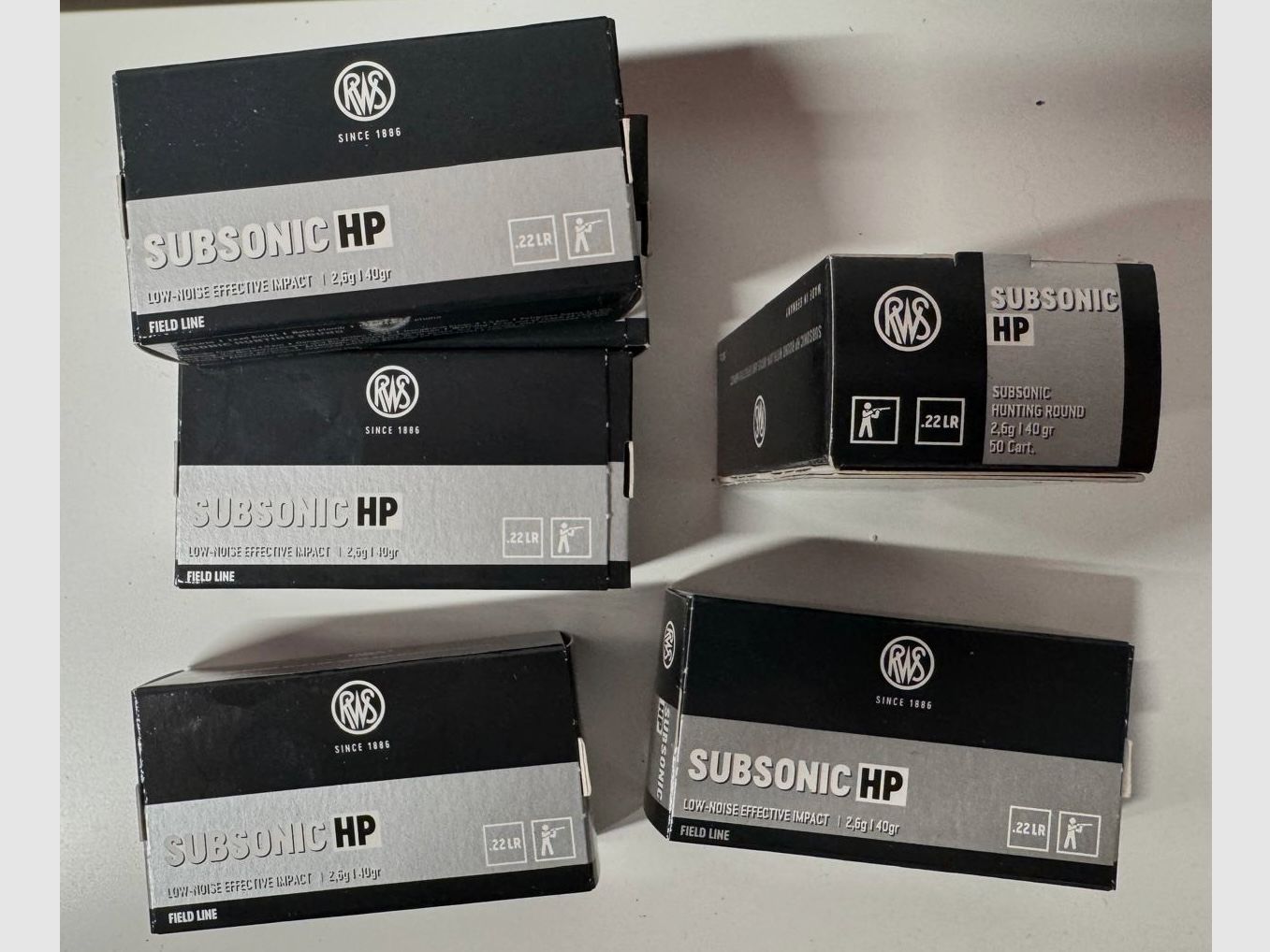 .22 LR Subsonic ammunition RWS + Sellier & Bellot, image 1 of 2