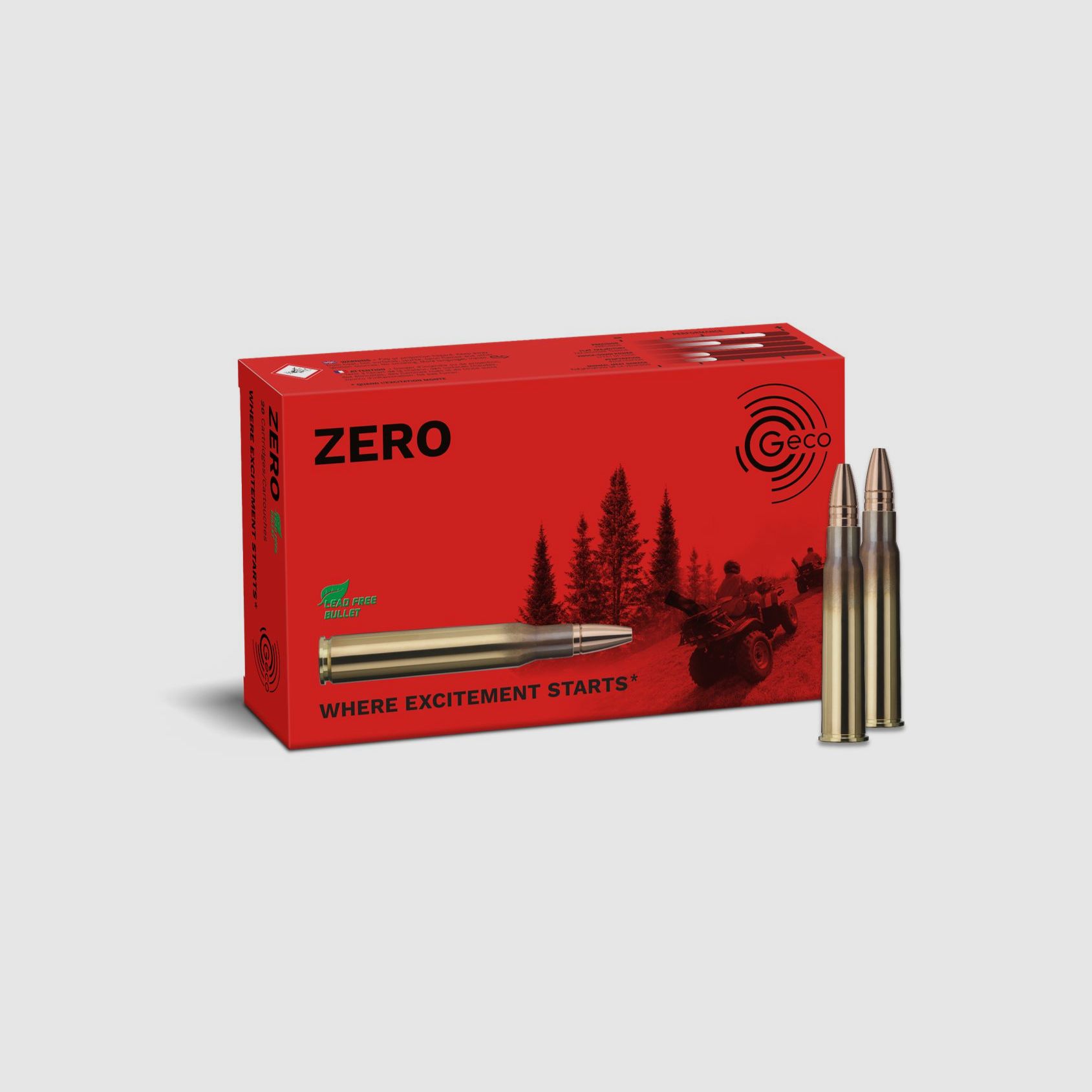 GECO 8x57IRS ZERO 9,0g Bleifreie Büchsenpatronen