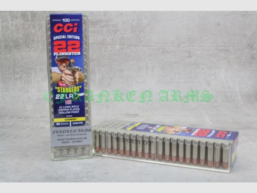 CCI Stangers .22LR Plinkster Edition 32gr. 2,07g 100Stück Staffelpreise
