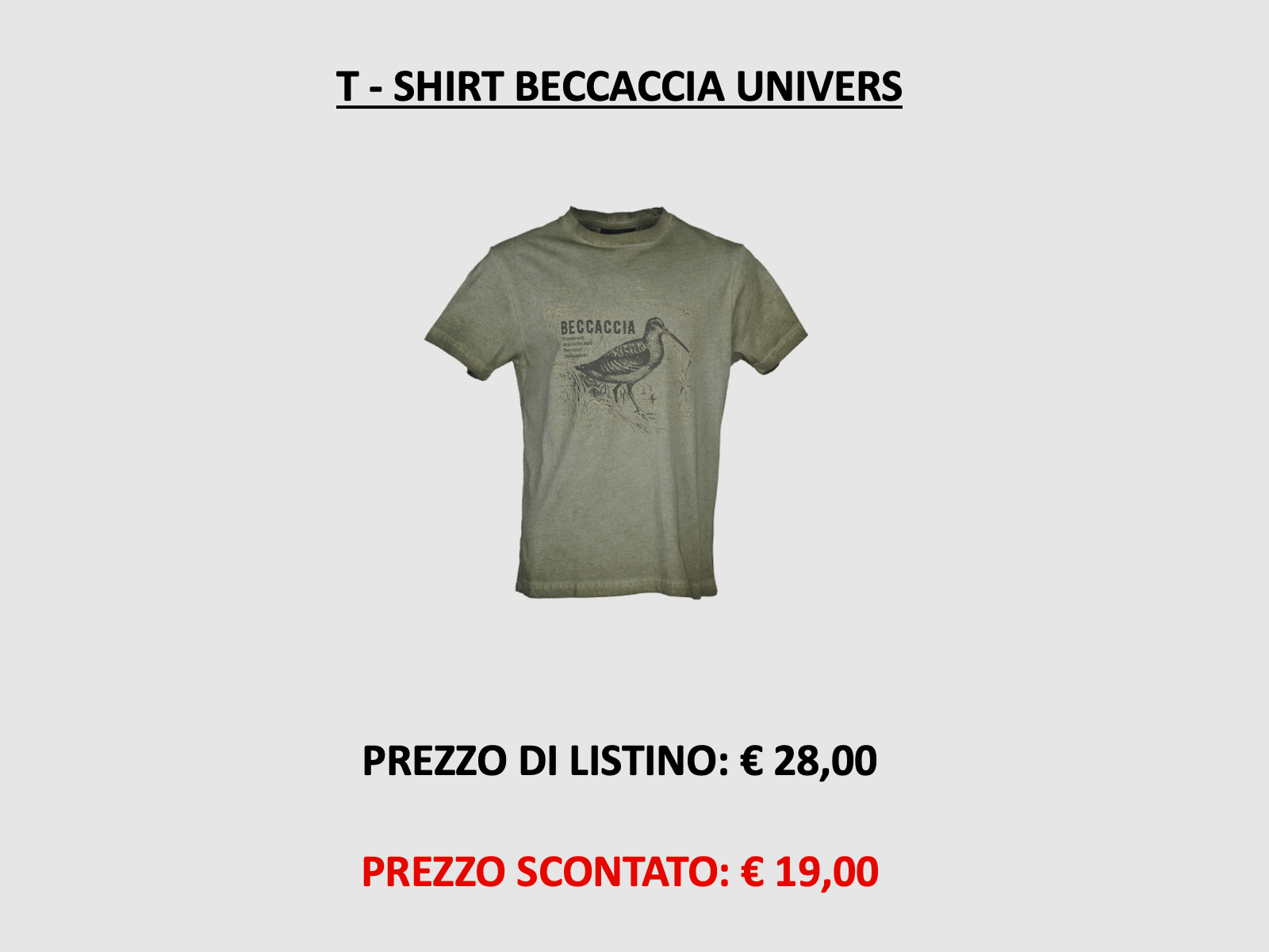 UNIVERS – T-SHIRT BECCACCIA 94195, Bild 1 von 4