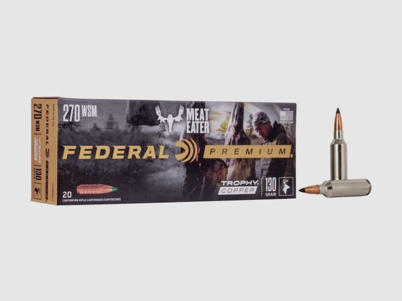 Federal Premium Trophy Copper .270 WSM 130GR 20 patronen