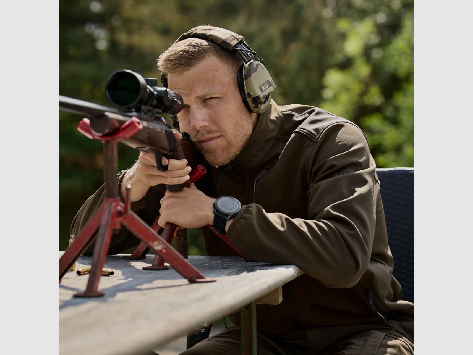 Härkila Softshelljacke Scandinavian (Willow Green/Shadow Brown)