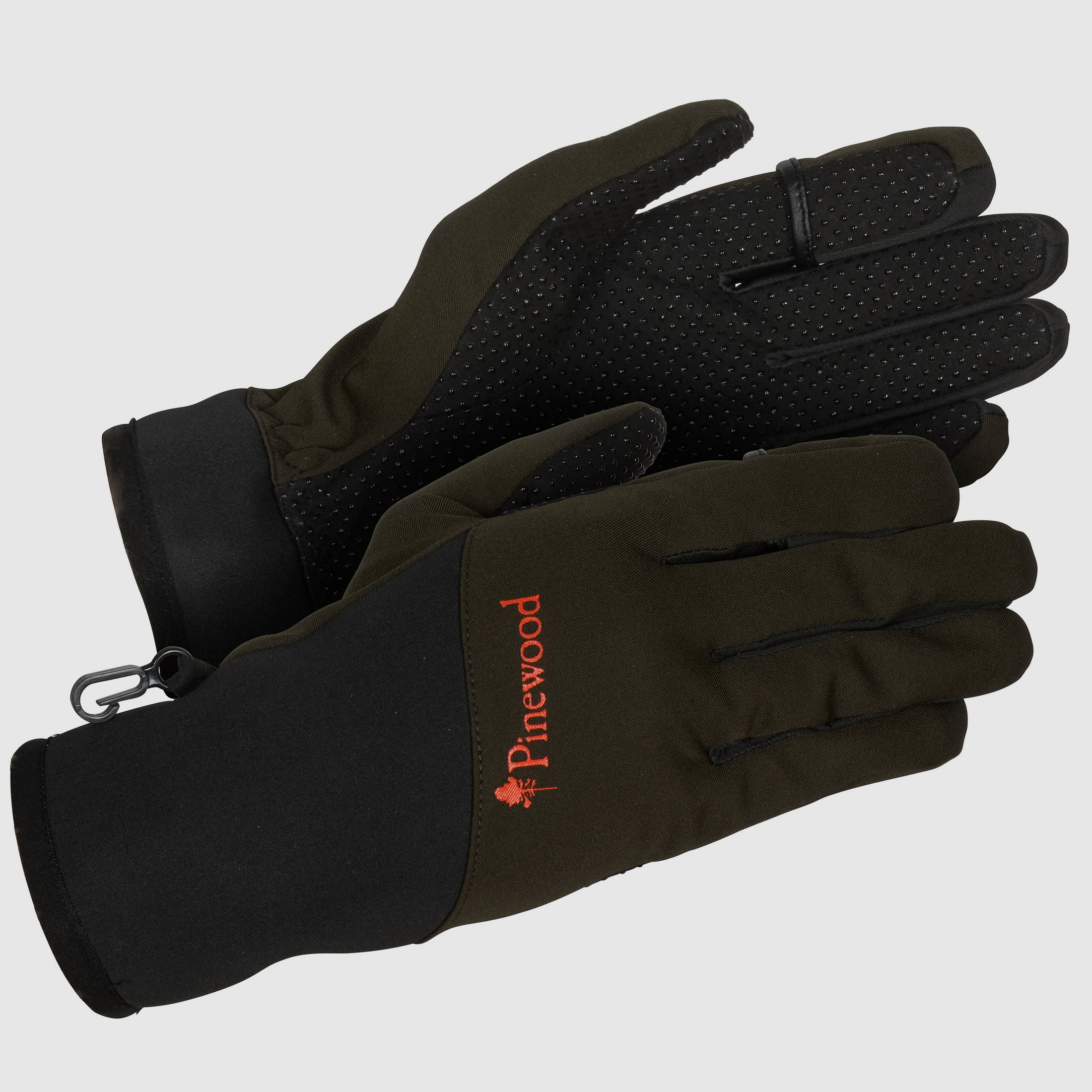 Pinewood Neopren Handschuhe moosgrün/schwarz