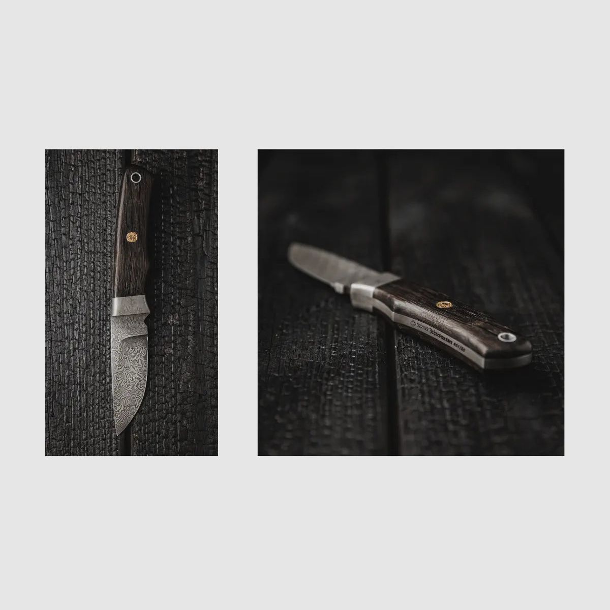 Cuchillo anual PUMA 2022, roble de pantano, acero damasquinado SuperClean limitado a 50 piezas
