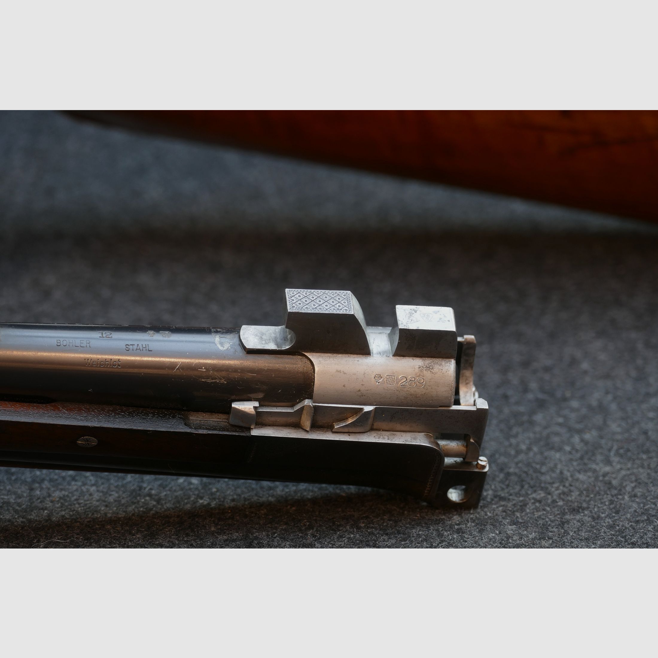 Merkel 201E — Fusil à deux canons superposés, Cal. 12/70 (Suhl / 1970), image 19 sur 20