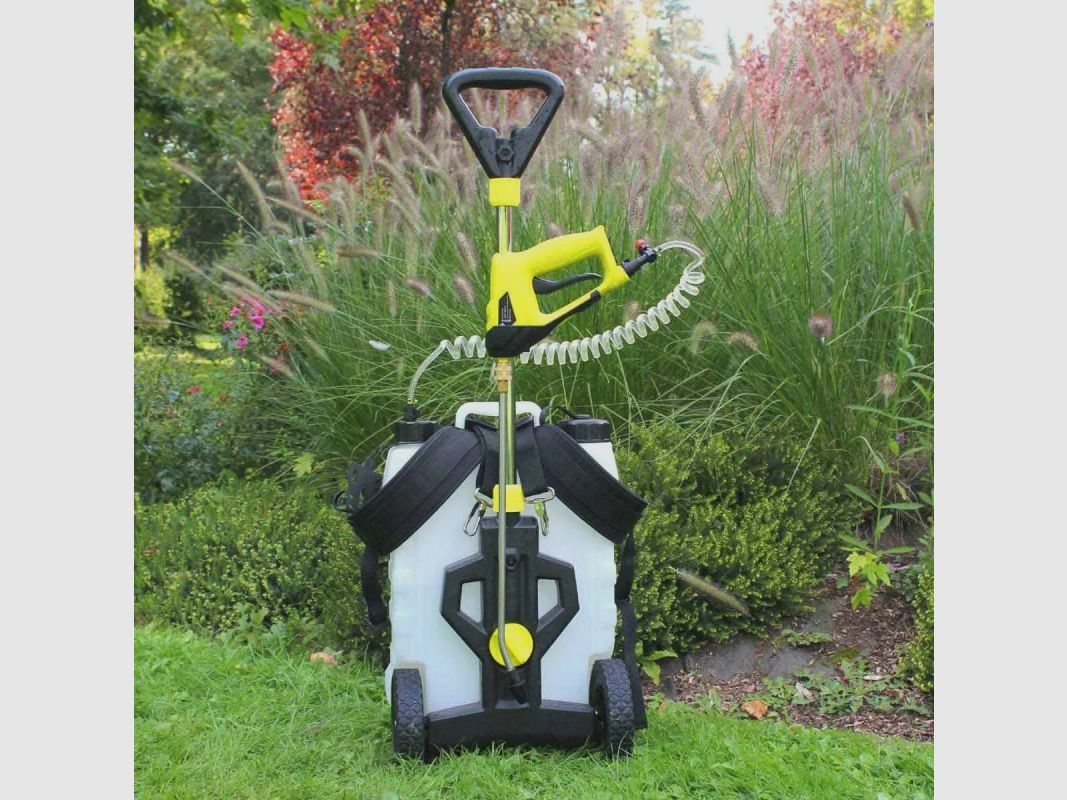 Akku-Rückenspritze 15 L – mit Wagen und Gurt, Bild 1 von 3