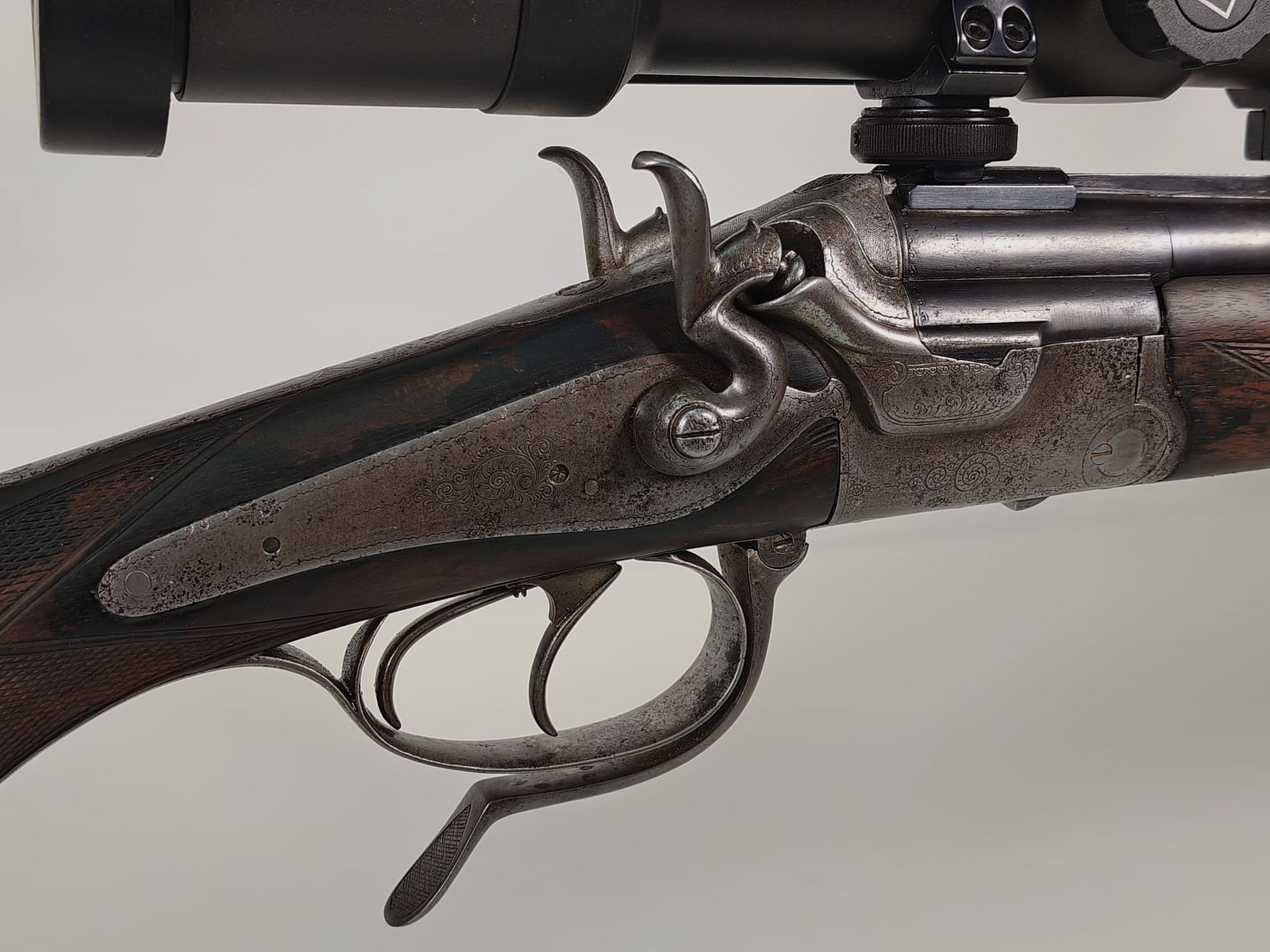 Suhler Jagdhütte Hahn-Bockbüchsflinte 5,6x52 R / 16/70 avec Zeiss Duralyt 2–8x42, image 6 sur 8