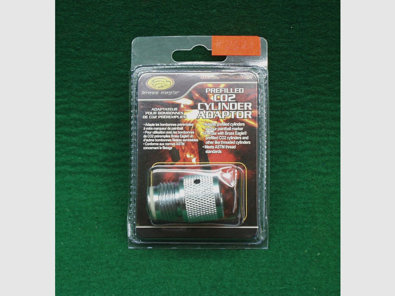 Adaptateur de cylindre CO2 pour Paintball Brass Eagle Gotcha