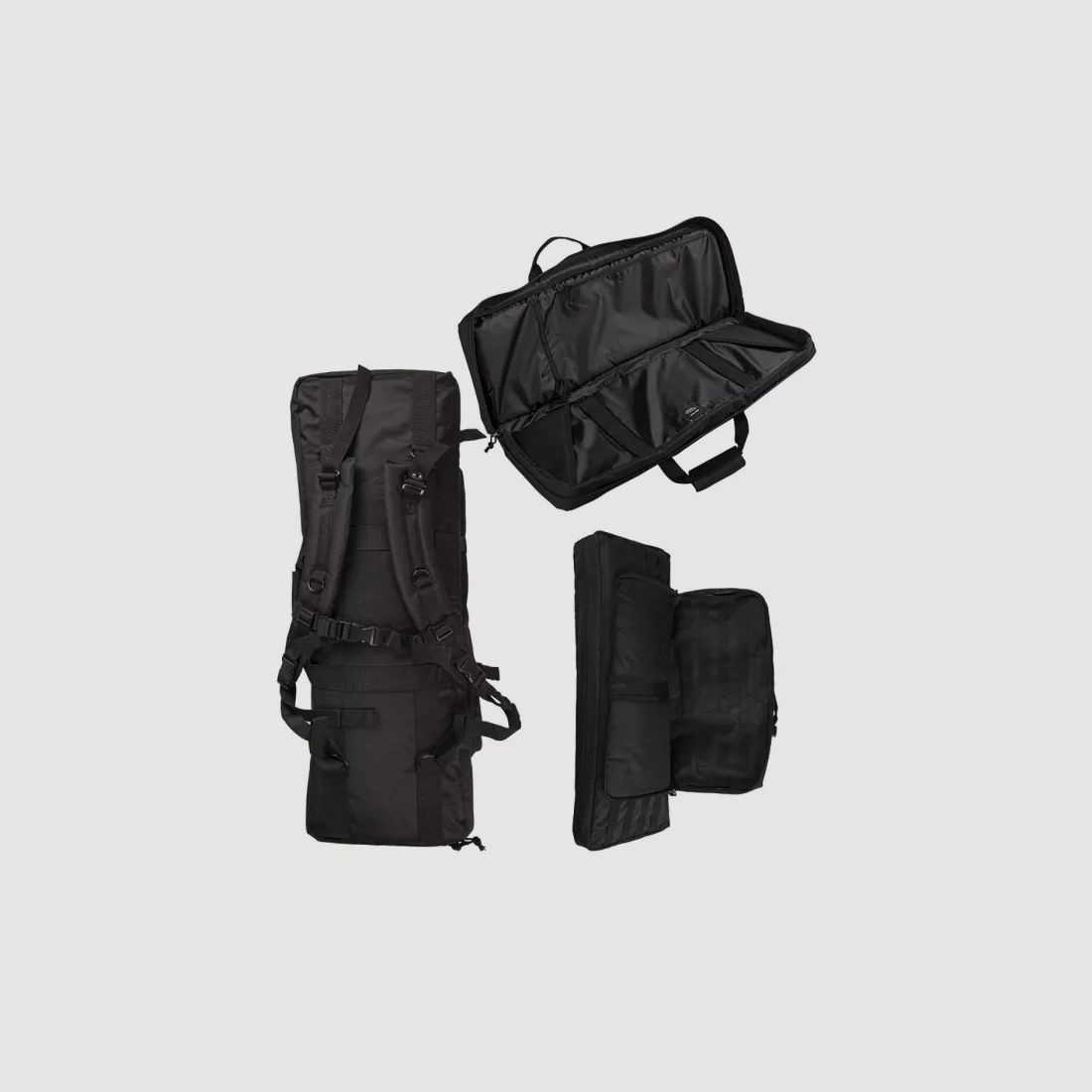 Gewehrtasche / Rifle Case "Medium" - für Langwaffen bis 75cm, abschließbar, Schwarz