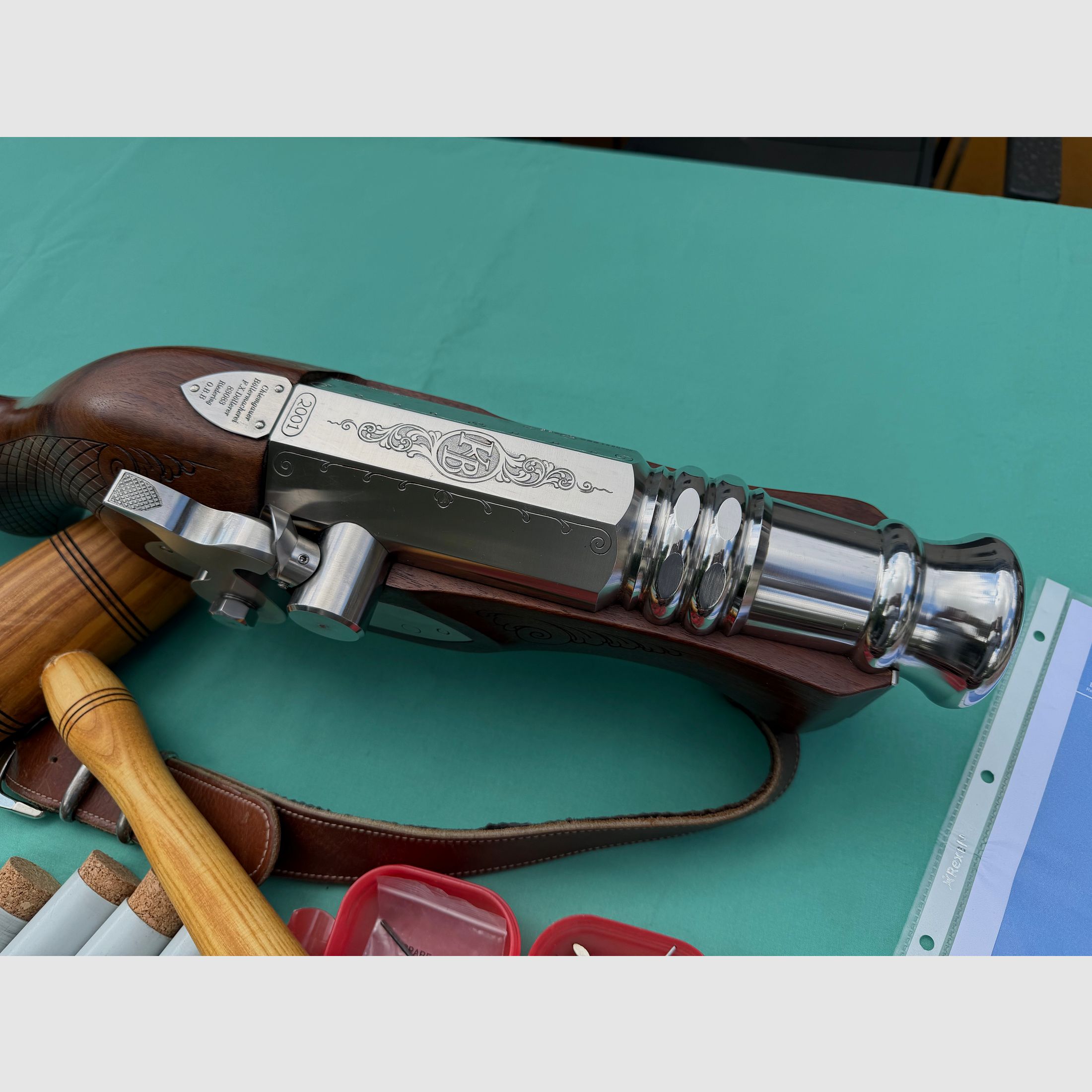Schaftböller Handböller Böllergerät Döllerer Kal. 25 mm mit Zubehör Beschuss bis 2031