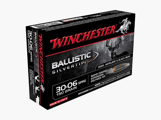 Winchester Ballistic Silvertip 150grs à20 .30-06 Spring.