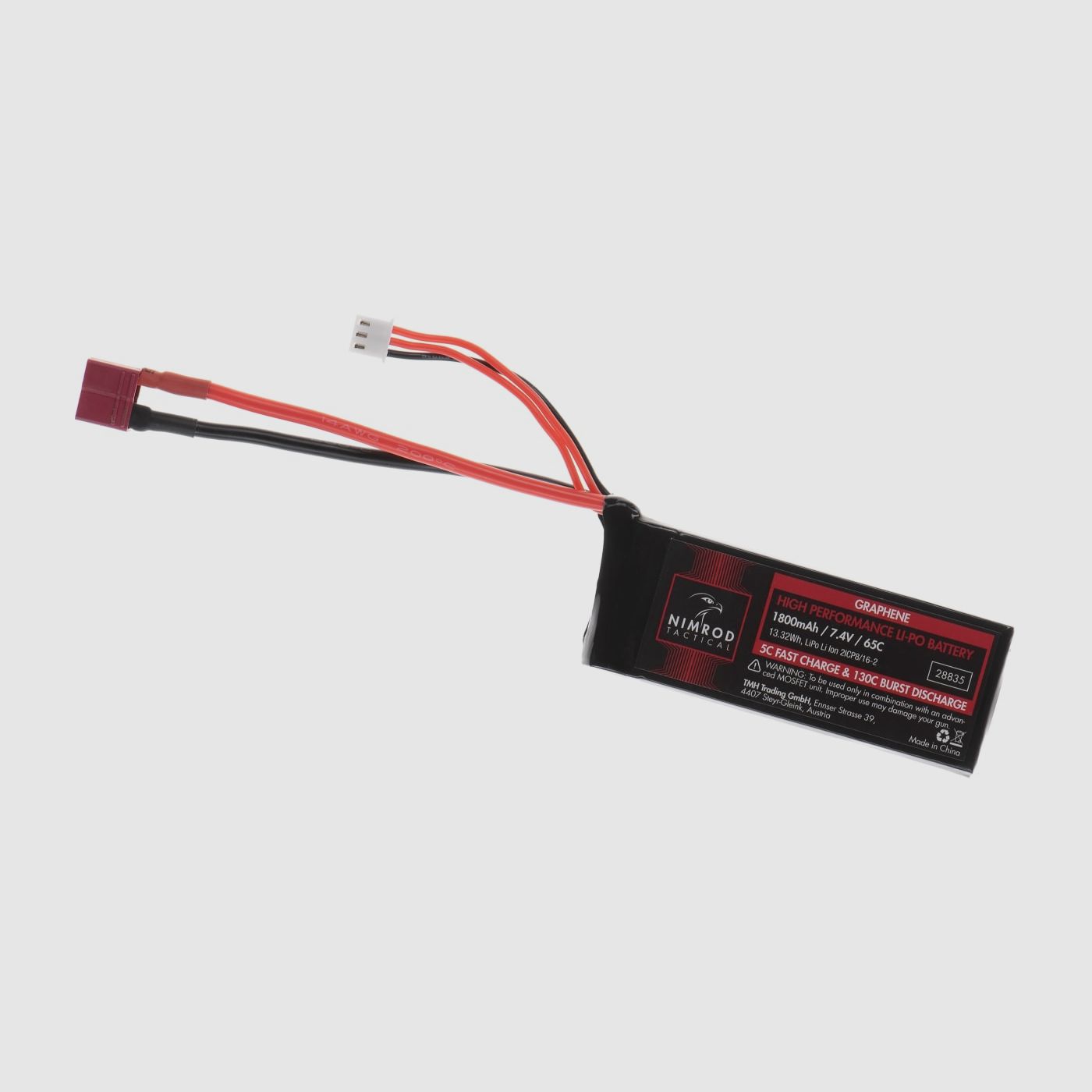 Lipo 7.4V 1800mAh 65C Graphene T-Plug | Nimrod