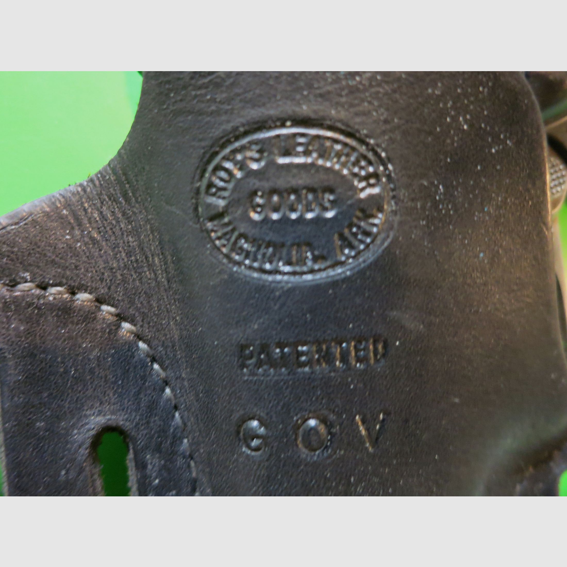 Pistolen-Holster Roy's Leathergoods Inc. (Roy Baker), z. B. 1911er, Hüftholster verdecktes Tragen