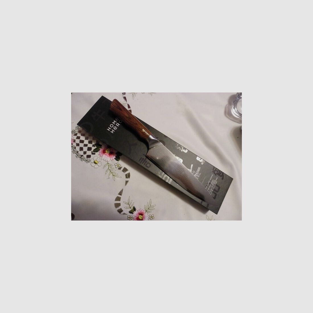 JAPAN-KOCH-DAMASTMESSER-20cm ,67 Lagen,Heft:Palisanderholz NEU!