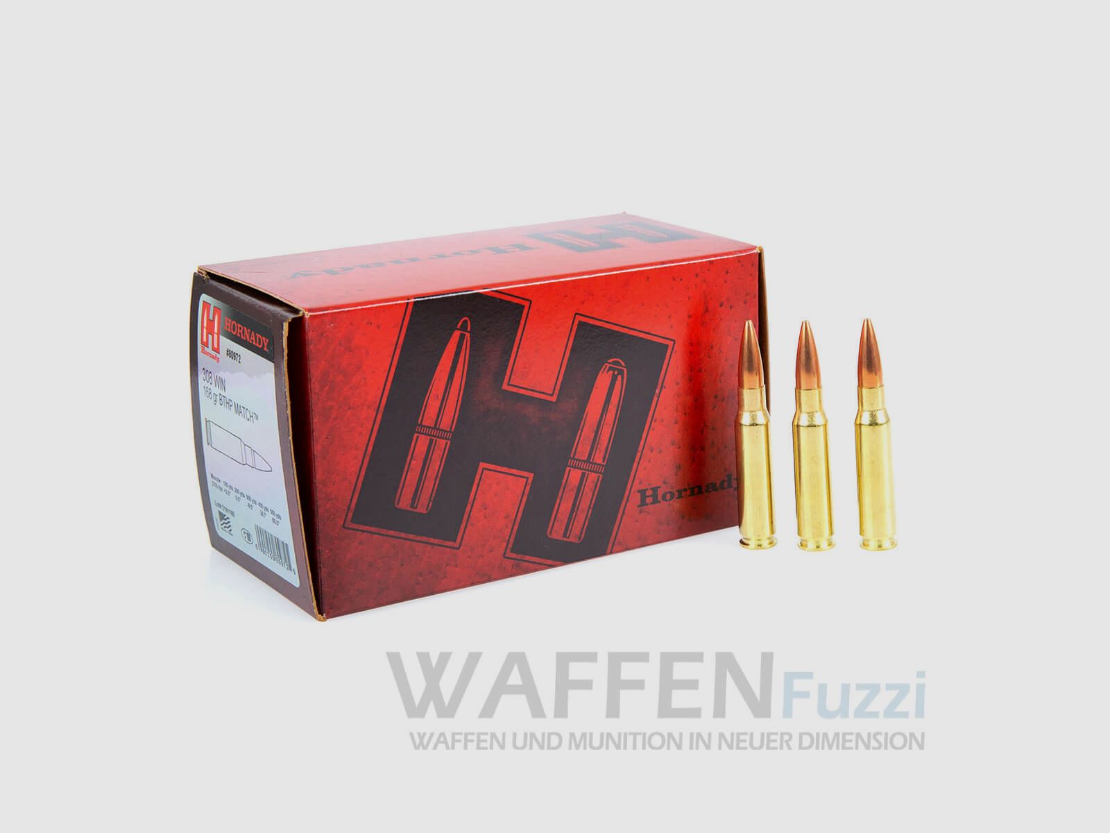 Hornady .308Win. Match BTHP 168gr 50 rounds