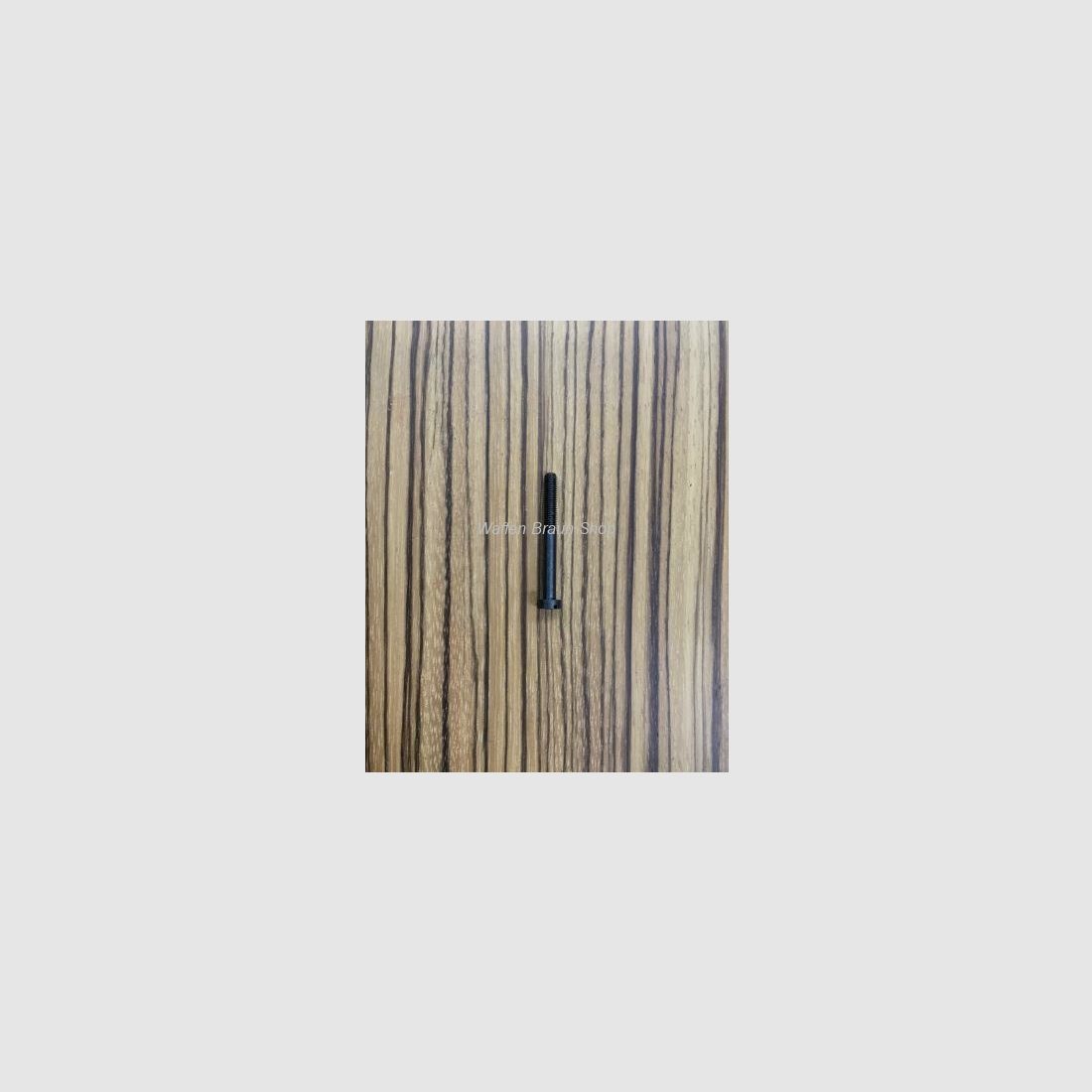 Nill Standardschrauben mit zylindrischem Kopf und Schlitz M3x28mm, Stahl, brüniert