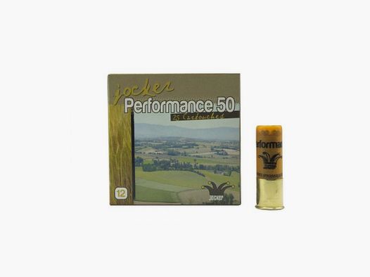 BOITE DE 25 CARTOUCHES JOCKER PERFORMANCE 50 C/12/76/16 - BOURRE JUPE