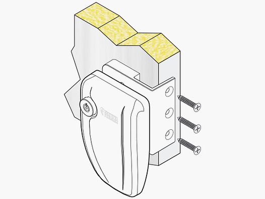 Cerradura para marco de puerta de caja fuerte