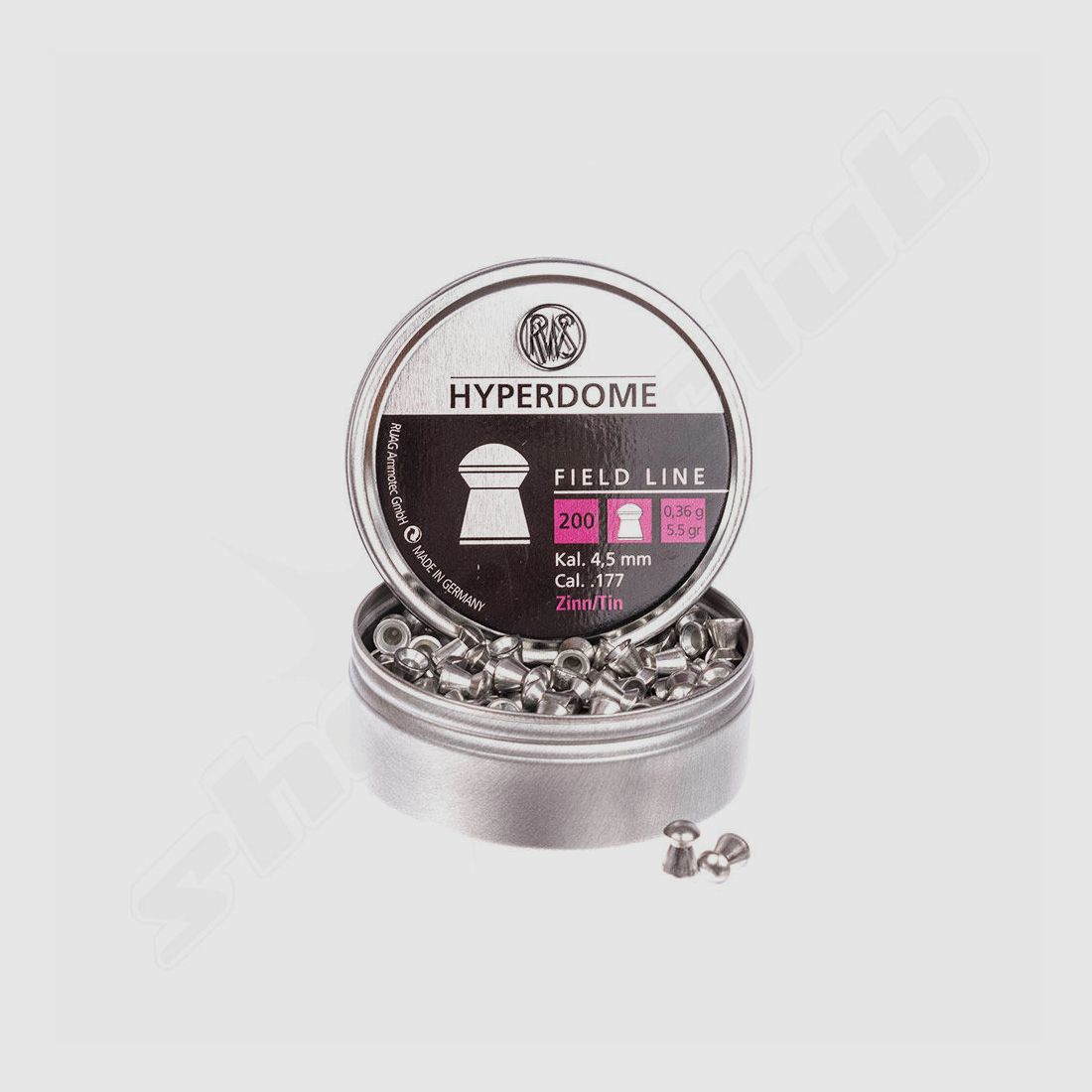 RWS Hyperdome Green 0.36g 200 pcs 4.5mm Diabolo