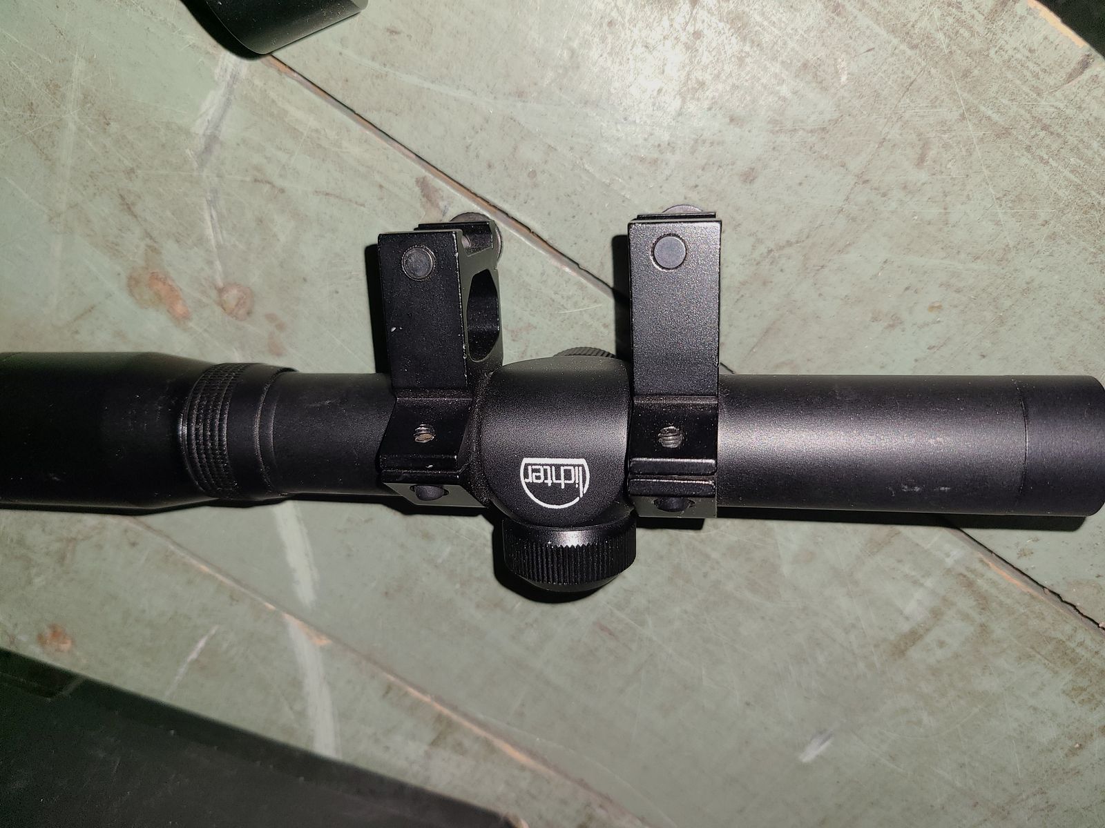PISTOLA CON MIRINO VECCHIA ZFR UMAREX 1,5 x 15 COATED / + ZFR LUCIDO 2,5 x 20 USATO / ! LEGGERE LA DESCRIZIONE !, immagine 5 di 8
