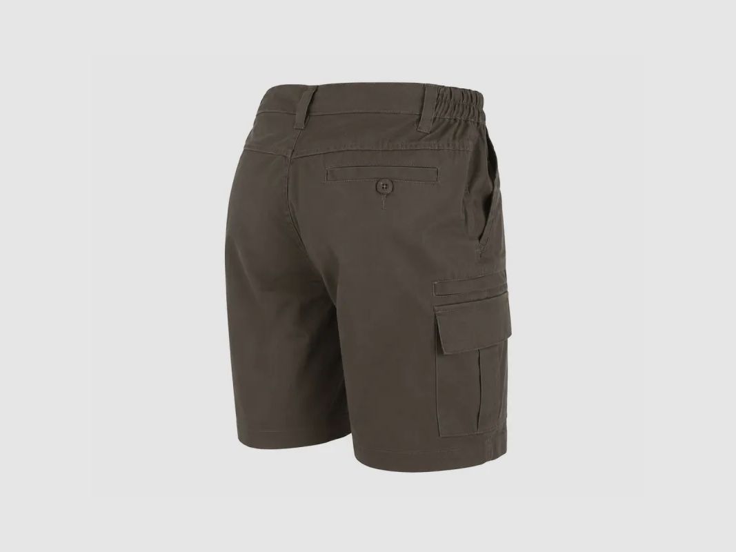 Shorts Bartavel Valley kaki in policotone con tasche cargo, immagine 7 di 10