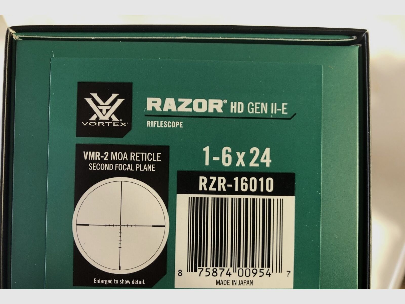 Vortex Razor HD Gen II-E 1-6x24 (VMR-2 MOA)