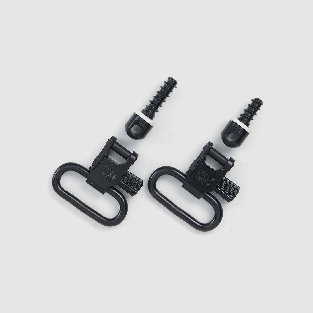 Uncle Mike's QD Sling Swivel Set with Wood Screws 1 1/4" (31mm) Black